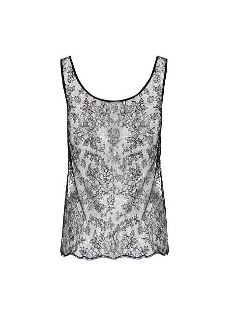 Черная майка из кружева, 2