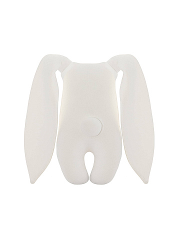 Игрушка "Заяц" белая с белой вышивкой, 2