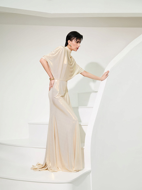 Платье-макси с драпировкой, 3