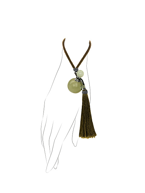 Ароматница на руку из серебра и жадеита, 1