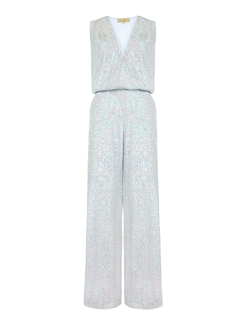 Белый комбинезон в пайетках, 1