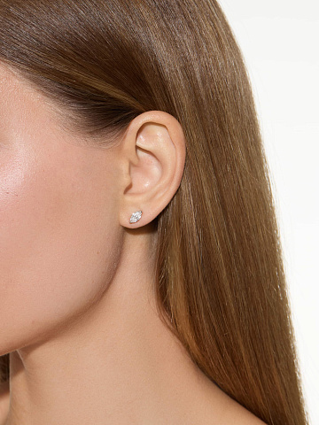 Моносерьга из белого золота с бриллиантом LG в огранке «маркиз», 2 Моносерьга из белого золота с бриллиантом LG в огранке «маркиз», 2