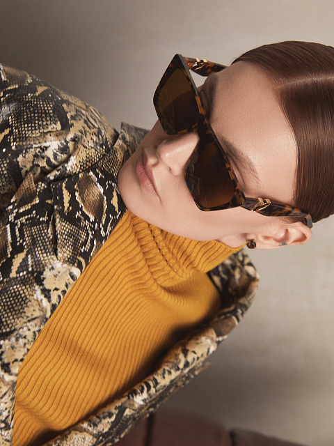 Горчичная трикотажная водолазка в рубчик, 4 Горчичная трикотажная водолазка в рубчик, 4