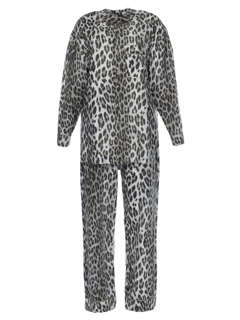 Пижама из вискозы с леопардовым принтом, 1