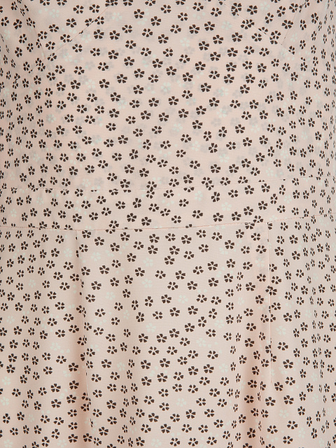 Персиковый сарафан из вискозы с цветочным принтом, 3 Персиковый сарафан из вискозы с цветочным принтом, 3