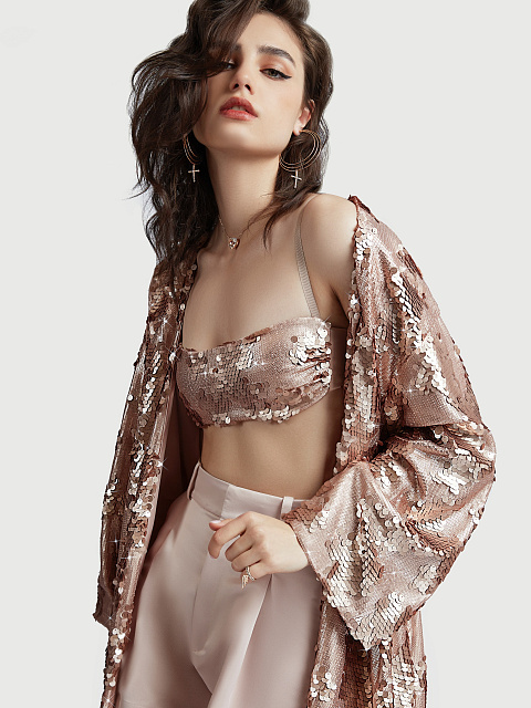 Хупсы из серебра с фианитами, 2 Хупсы из серебра с фианитами, 2