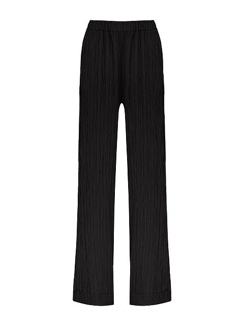 Черный комплект из рубашки и брюк, 4