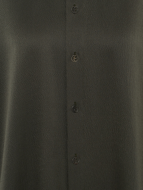 Темно-зеленая рубашка из шелка, 5