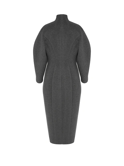 Серое пальто из шерсти, 2