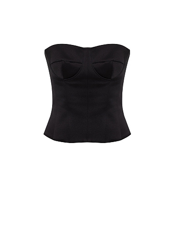 Черный атласный корсет, 1