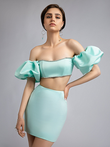 Серьги из серебра с амазонитом, 2