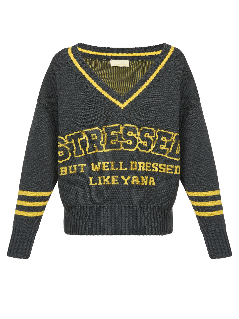 Серый свитер Stressed But Well Dressed, 1