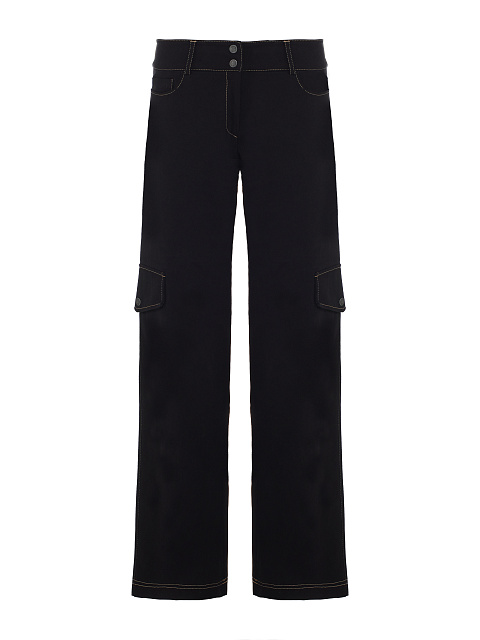 Черный хлопковый костюм с принтом на спине, 4