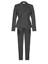 Серый брючный костюм со штрипками Серый брючный костюм со штрипками