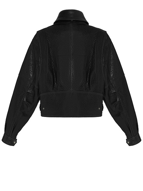 Укороченная куртка-косуха из кожи, 2