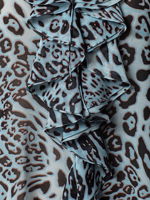 Леопардовое платье-мини, 3