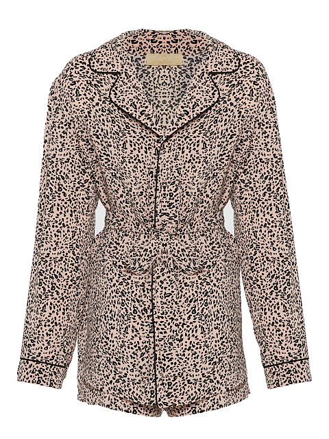 Розовая пижама с леопардовым принтом, 2