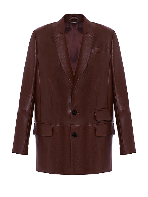 Бордовый жакет из кожи, 1 Бордовый жакет из кожи, 1