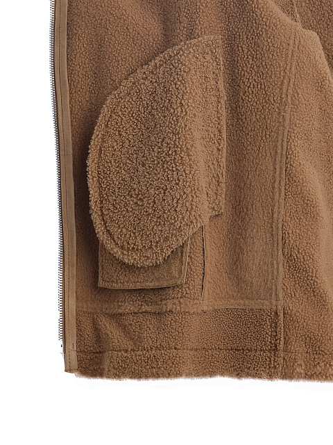 Косуха из овчины карамельного цвета, 4