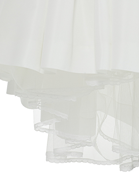 Белая юбка-макси из тафты, 4