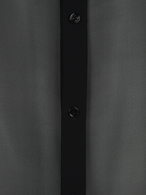 Черное прозрачное платье-рубашка со складками, 3 Черное прозрачное платье-рубашка со складками, 3