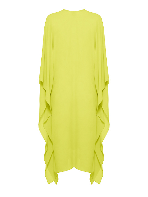 Желтое платье-туника из шифона, 3