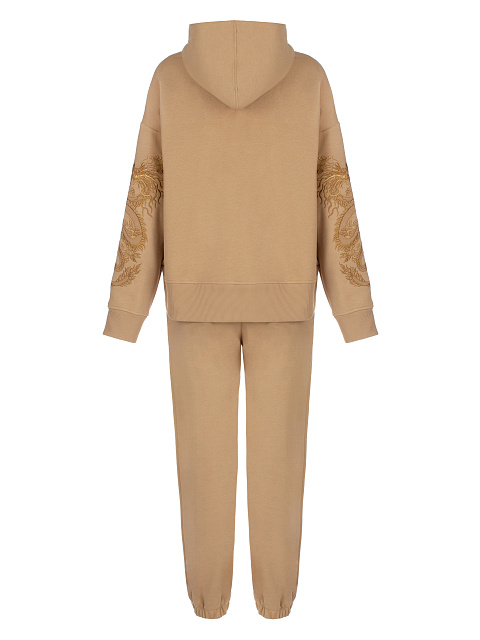 Песочный костюм с драконами на рукавах, 2