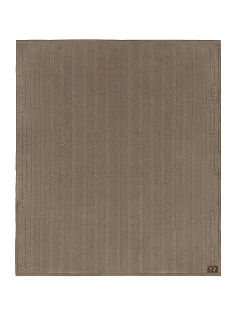 Коричневый плед из кашемира, 1