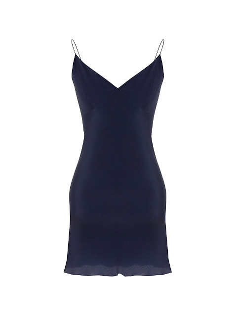 Синее шифоновое платье-миди, 3