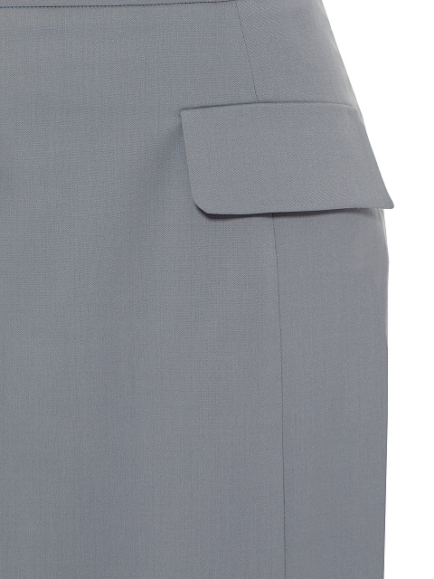 Серый костюм-двойка с юбкой-миди, 5