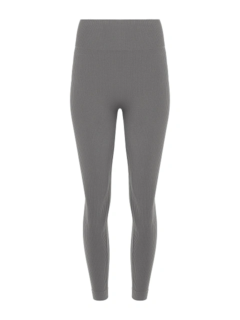 Серые леггинсы из трикотажа в рубчик, 1 Серые леггинсы из трикотажа в рубчик, 1