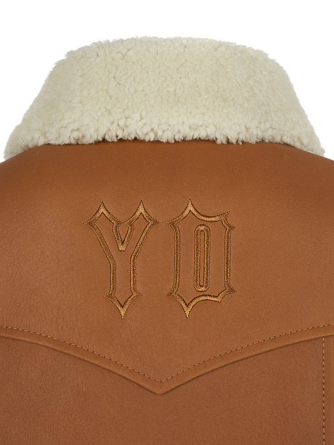 Коричневая куртка из кожи с подкладом из овчины, 3 Коричневая куртка из кожи с подкладом из овчины, 3