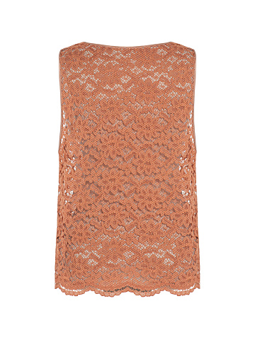 Терракотовый топ из кружева, 2
