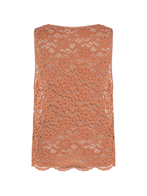 Терракотовый топ из кружева, 2 Терракотовый топ из кружева, 2