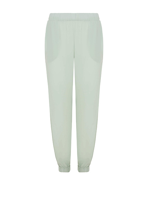 Бирюзовый костюм-двойка с вышивкой, 3