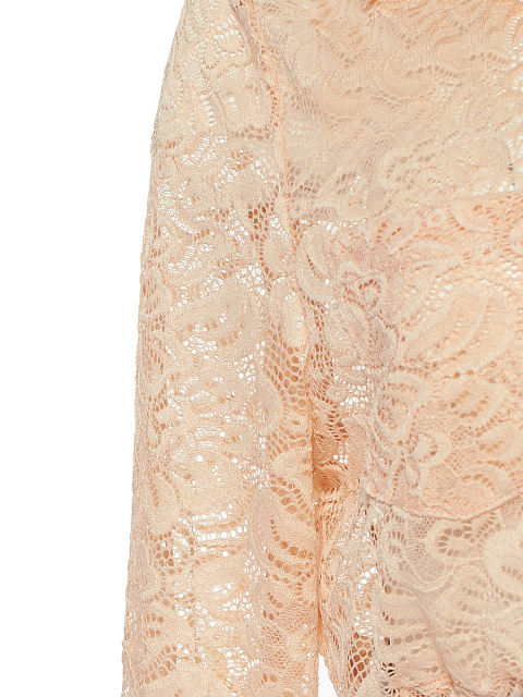 Розовая укороченная блузка из кружева, 3