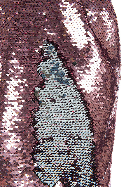 Розовое платье-футляр в пайетках, 3