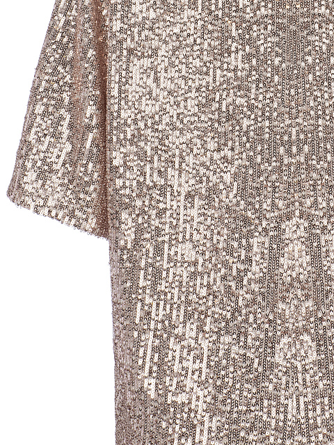 Золотисто-бежевый топ в пайетках, 3