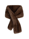 Шарф меховой из темно-бежевой норки двусторонний