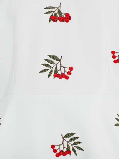 Белая толстовка с баской, 3 Белая толстовка с баской, 3