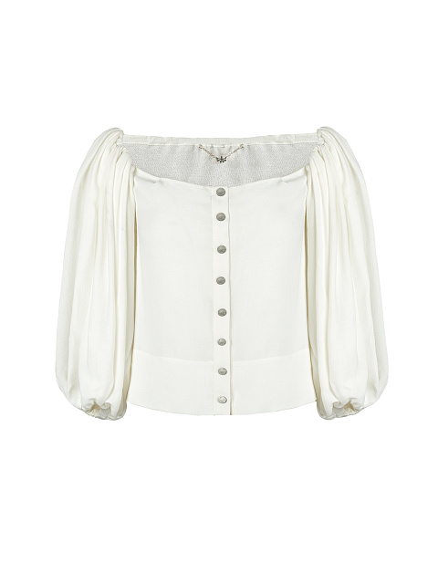 Белый хлопковый топ, 1