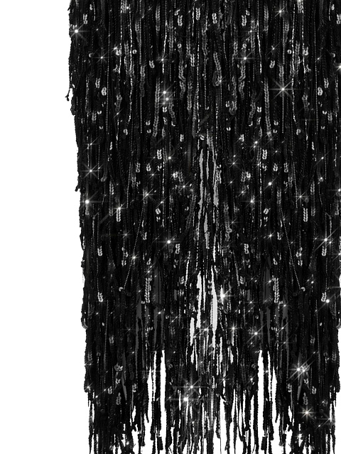 Юбка-миди с бахромой из бисера и пайеток, 3 Юбка-миди с бахромой из бисера и пайеток, 3