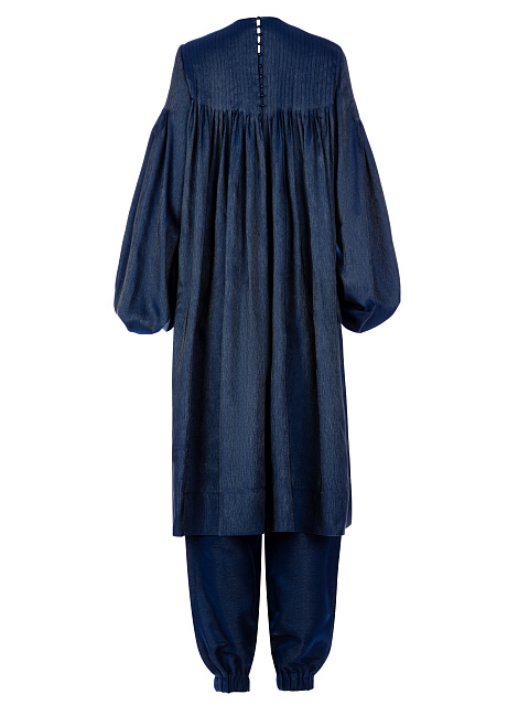 Синий костюм из тафты с вышивкой, 2 Синий костюм из тафты с вышивкой, 2