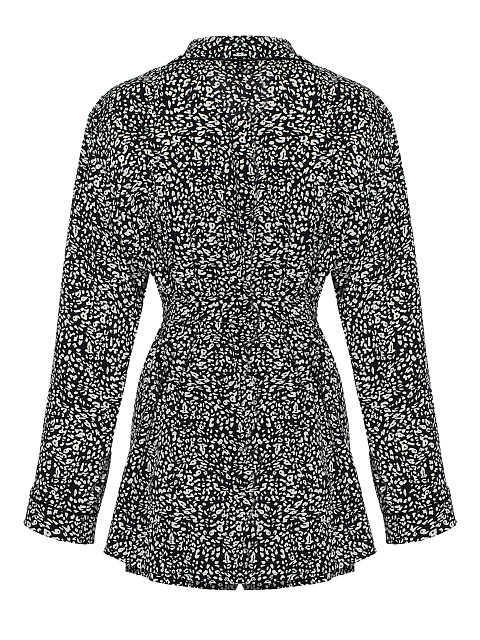 Черная пижама с леопардовым принтом, 4