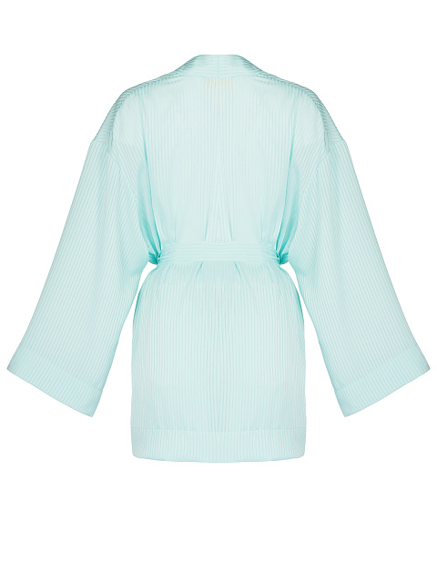 Мятный шифоновый комплект из накидки и шорт, 3