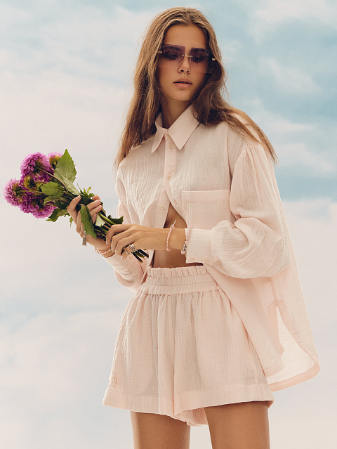 Солнцезащитные очки в серебристой оправе с квадратными серыми линзами, 4