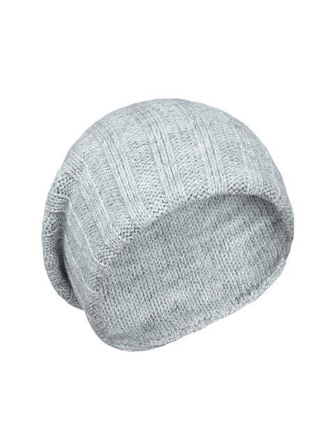 Светло-серая шапка-бини, 1