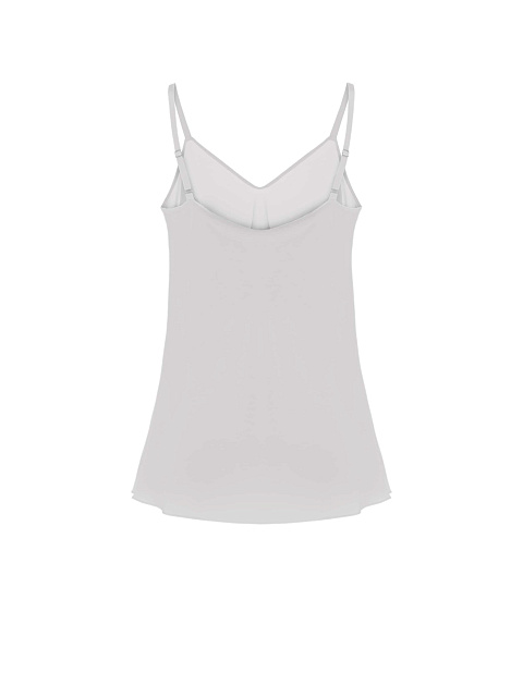 Светло-серый шелковый топ, 2