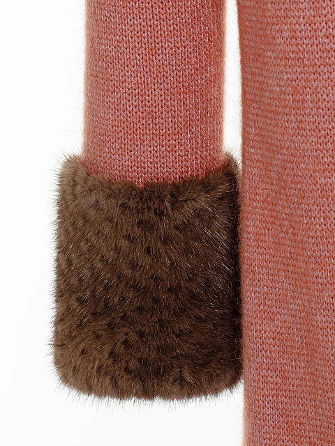 Розовый кашемировый кардиган с отделкой, 3 Розовый кашемировый кардиган с отделкой, 3