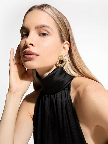 Серьги "Dragon" из желтого золота, 2 Серьги "Dragon" из желтого золота, 2